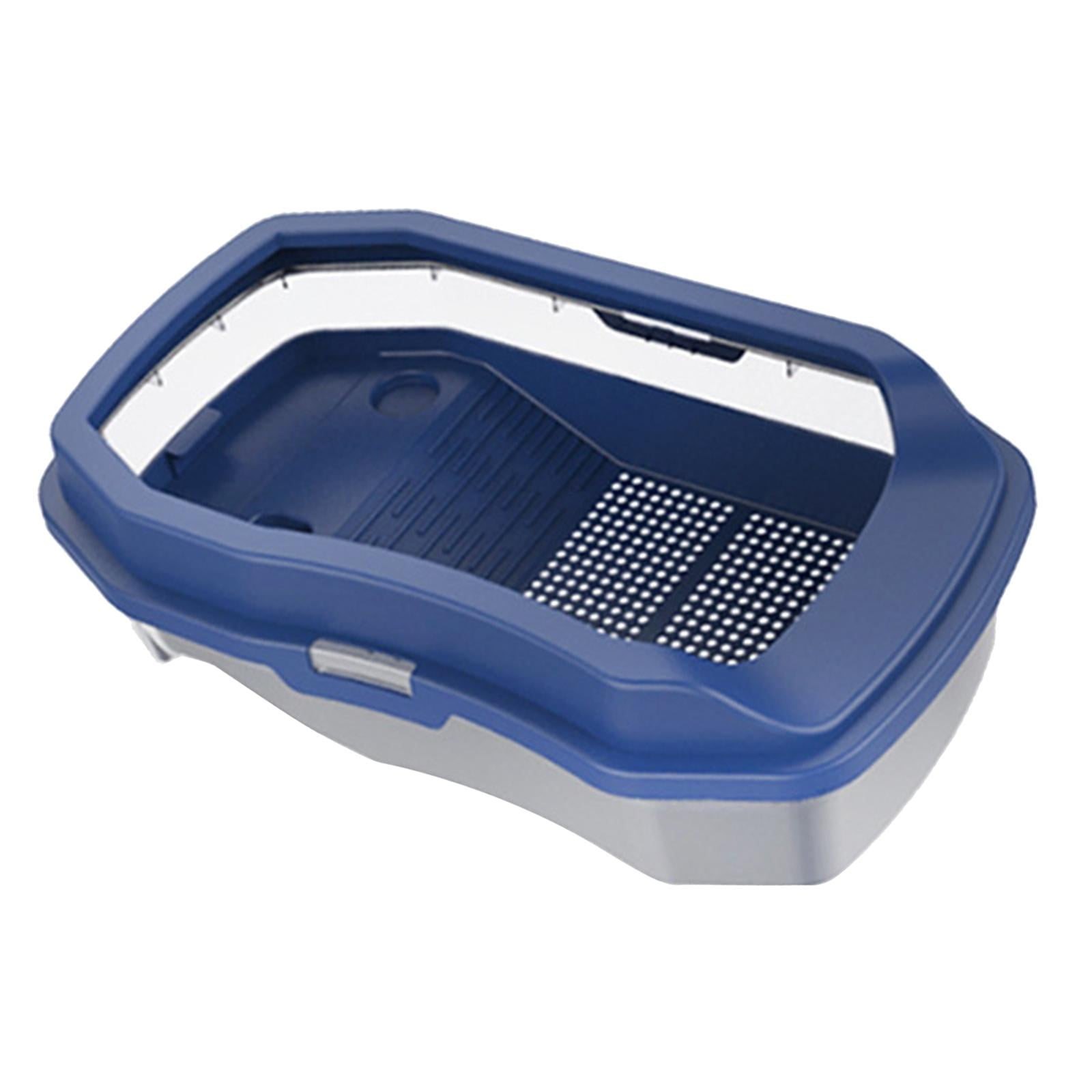 Tooyful Turtle Aquarium Turtle Tank Large Space with Platform Easy to Change Water Reptile Tank Turtle Habitat for Frog Tortoise Turtle Blue