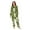 Green Dandelions Pattern, variant on 1 Piece Adult Onesie Pajamas Cozy & Loose-Fit Sleepsuit Loungewear with Pockets Cat Holding Christmas Gifts X-Small