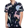thumbnail image 4 of High Quality Hawaiian Shirts for Men Short Sleeve Aloha Beach Shirt Floral Summer Casual Button Down Shirts Blouses MB6AF4, 4 of 7