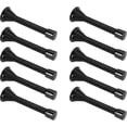 thumbnail image 1 of Spring Door Stoppers,12Pcs Black Door Stopper Stop Wall Protector with Low Mounted Black Rubber Bumper Tips,Indoor Outdoor Doorstops with Screws for Skirtings Walls, 1 of 5