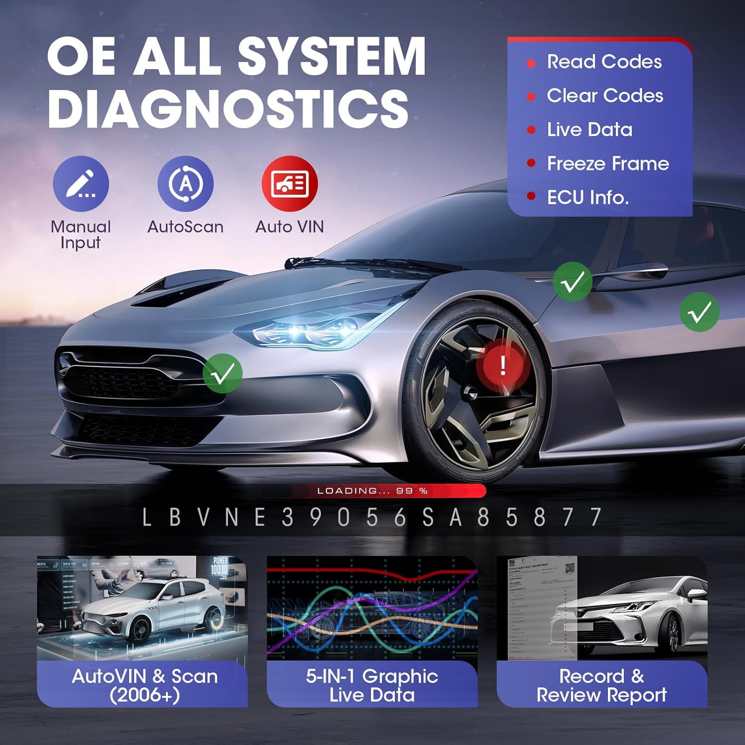 Autel MaxiIM IM508S PRO Bidirectional Diagnostic Scanner， Same as IM608 PRO II/ IM608S II,3k Active Test, Smart & Expert Mode