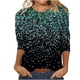 thumbnail image 2 of Blusa informal holgada con mangas 3/4 para mujer de Augper, 2 of 5