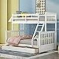thumbnail image 3 of Harper  Bright Designs Twin-Over-Full Bunk Bed with Ladders and Two Storage Drawers,Space-Saving Design,White, 3 of 4