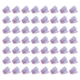 thumbnail image 5 of 100Pcs Clear File Clip Square Colorful Paper Clamp for Food Bag Photo Receipt, 5 of 10