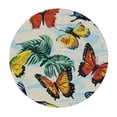 thumbnail image 4 of Patifu Butterflies Pattern Round Tablecloth Stain-Resistant & Washable 100% Polyester Great for Home Kitchen/Parties/Holiday Dinner 38"-42, 4 of 8