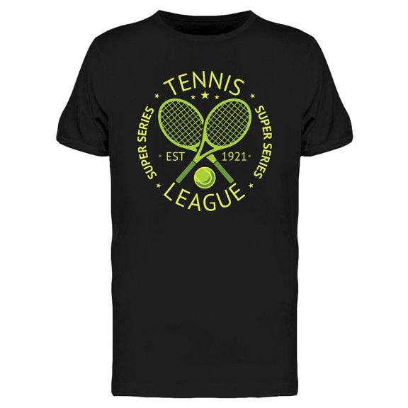 Tennis League Super Series T-Shirt Men -Image by Shutterstock, Male 3X-Large