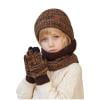thumbnail image 3 of breaise Toddler kids Winter Warm Hat Neck Scarf Collar Set for Boys Girls Knitted Fleece Lined Beanie Hat and Scarf Gloves, 3 of 4