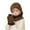 Coffee, variant on 1-11 Years Kids Winter Beanie Hat Warm Knit Thick Ski Cap And Scarf Gloves Set for Girls Boys