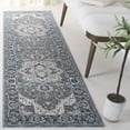 thumbnail image 2 of SAFAVIEH Sutton Winthrop Medallion Runner Rug, Grey/Navy, 2'2" x 8', 2 of 7