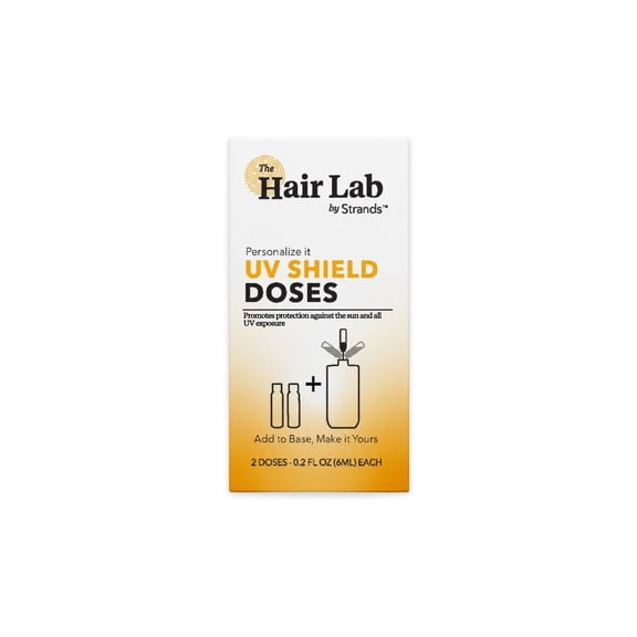 The Hair Lab UV Shield Dose Set with Baobab Extract to Protect Hair, 2 x 0.2 fl oz