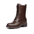 thumbnail image 1 of Bota DREAM PAIRS DMB214 Marrón Media Caña con Cordones para Mujer, 1 of 4