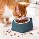 thumbnail image 5 of Plato De Plástico Para Gatos Comedero elevado de plástico para gatos, 16 x 7,5 cm, con boca ancha para comer y beber cómodamente, azul, 1 unidad Rkxzt, 5 of 8