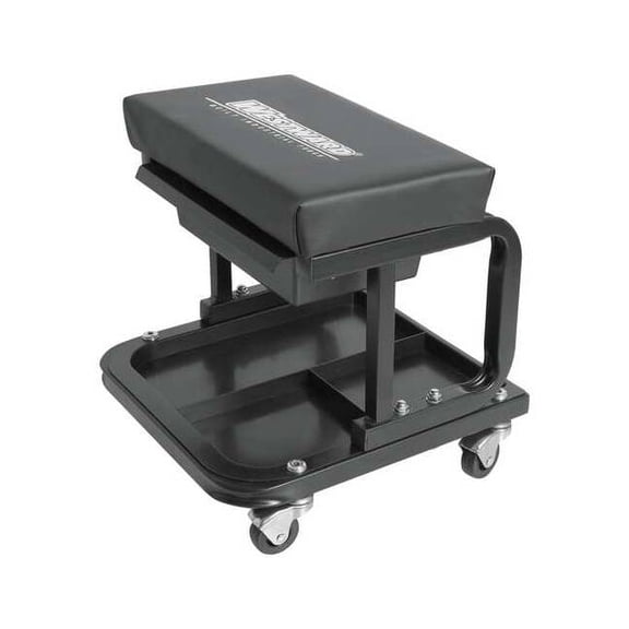 Westward Creeper Seat,250 lb,14-3/8" H,Black 793LF7