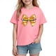 thumbnail image 5 of Blusas y camisas de manga corta con cuello redondo para niños y niñas, camisetas gráficas de manga corta, blusas con estampados bonitos para la temporada escolar., 5 of 9