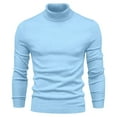 thumbnail image 2 of zbxnLI Mens Turtleneck Sweater Long Sleeve Casual Pullover Sweaters Fall Winter Warm Knit Tops for Men, 2 of 4