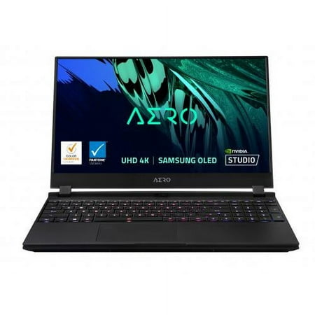 Gigabyte AERO 15 OLED 15.6" 4K UHD Gaming Laptop, Intel Core i7 i7-11800H, NVIDIA GeForce RTX 3070 8 GB, 1TB SSD, Windows 10 Pro, XD-73US624SR
