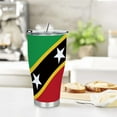 thumbnail image 5 of GZHJMY 30OZ Car Cup Travel Mug, St Kitts and Nevis United Nation Flag 304 Stainless Steel Coffee Cup, Insulated Heated Thermos Mug with Lid, 8×4 Inch, 5 of 6