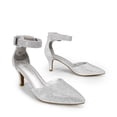 thumbnail image 3 of Zapatos DREAM PAIRS Tacón Bajo de Gatito Plateado Talla 10, 3 of 7