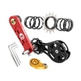 thumbnail image 1 of Equipo de conversión de velocidad única para bicicleta de montaña, repuestos duraderos, llave ligera 15T rojo, 1 of 8