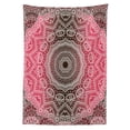 thumbnail image 3 of Ambesonne Mandala Tablecloth Rectangular Table Cover, Retro Bohemian Ombre, 60"x84", Hot Pink and Brown, 3 of 4
