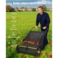 thumbnail image 5 of 26-Inch Push Lawn Sweeper with 4 Spinning Brushes, 7 Cu. Ft. Hopper, Adjustable Height Yard Cleaner, 5 of 7