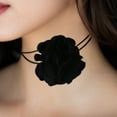thumbnail image 2 of Unique Bargains 1 Pc Choker Necklace Delicate Rose Bandages Wrap Around Wrist Bracelet Black, 2 of 6