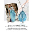 thumbnail image 6 of Bestyle Women Teardrop Necklace Pendant Healing Tree of Life Jewelry Synthetic Aquamarine Gemstone Necklace Birthday Gifts for Her - March, 6 of 8