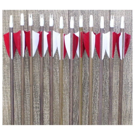 Youth Economy Wood Arrows red and White (12)