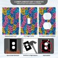 thumbnail image 5 of Switch Panel Switch Decoration 2.76x4.53x0.28 Inches Unused Outlet Cover Switch Plate Wall Plates Living Room Kitchen Bedroom Study Switches Colour Leopard Print, 5 of 8