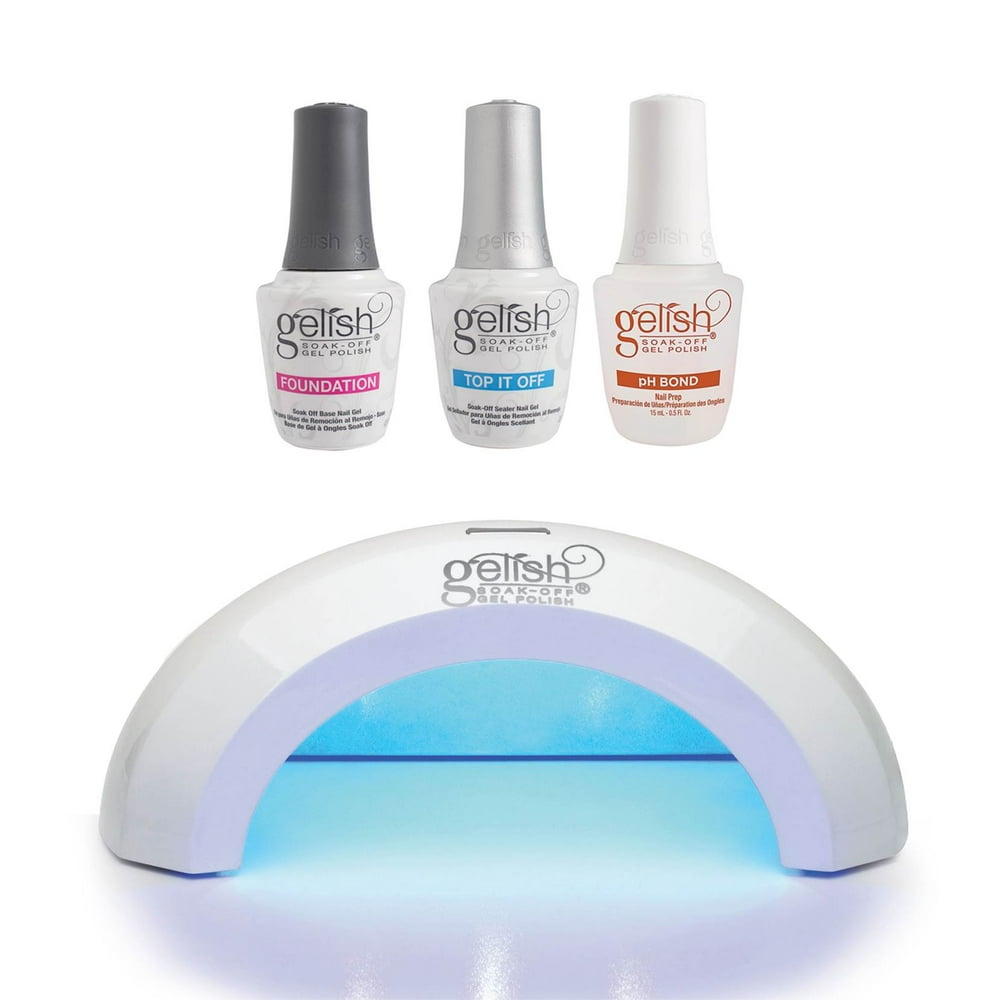 Gelish Mini Pro LED Nail Polish Lamp, Gelish Soak Off Gel Nail Polish