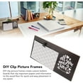 thumbnail image 4 of Wood Pictures Frames with Clip, DIY Clip Frame Display Picture Board, Farmhouse Photo Frames with Stands Clipboard Photo Holder for Wall Decor, 4 of 7