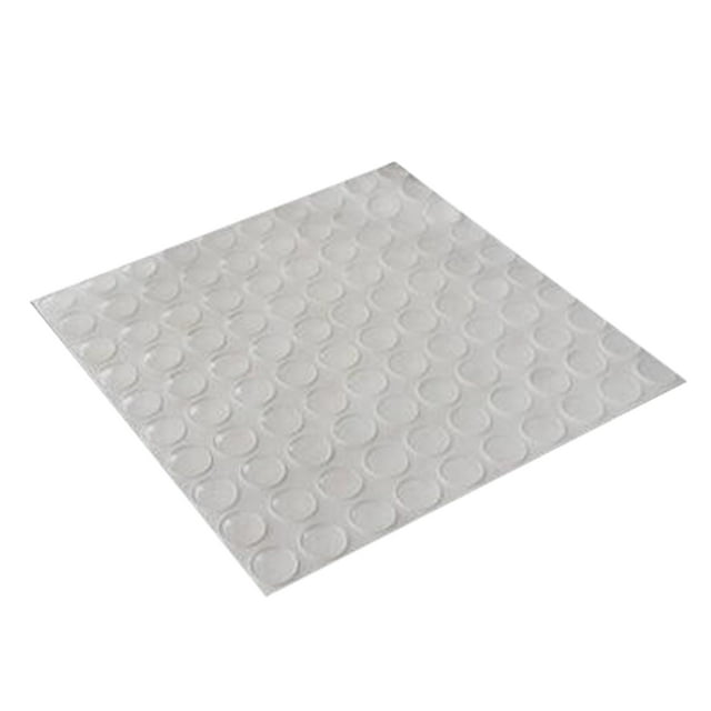 Topes de silicona autoadhesivos transparentes semicirculares para puertas, armarios y cajones (100 unidades, 8 mm)