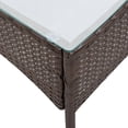 thumbnail image 4 of vidaXL 4 Piece Garden Lounge Set With Cushions Poly Rattan Brown, 4 of 5