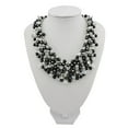 thumbnail image 3 of Bocar Fashion Crystal Chunky Collar Statement Necklace for Women, Black, 19 inches (NK-10260-black), 3 of 5