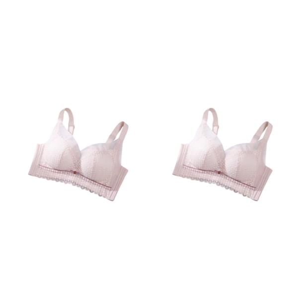 Sujetadores de encaje Bralette Sonducket Lencería acolchada sin costuras Rosa 34/75A