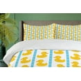 thumbnail image 4 of Ambesonne Rubber Duck Duvet Cover Sets, Blue Stripes, 2-King, White, 4 of 7