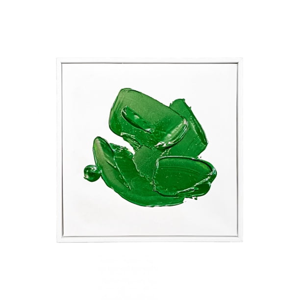 Cuadro Decorativo Galerias El Triunfo Diseño Mancha Pintura Verde 30x30cm