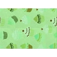 thumbnail image 1 of Ahgly Company Indoor Rectangle Patterned Green Snake Green Area Rugs, 2' x 5', 1 of 1