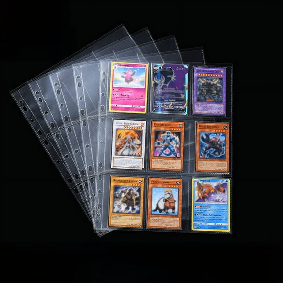 Página interior del libro de cartas Bao Ke Meng, reemplazo de hojas sueltas transparentes, libro de colección de cartas del juego de mesa, bolsa para cartas del juego