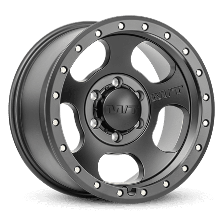 1 Mickey Thompson 17x9 6X5.50  00 Canyon Pro Black Satin Black with Zinc Bolts Wheel Rim