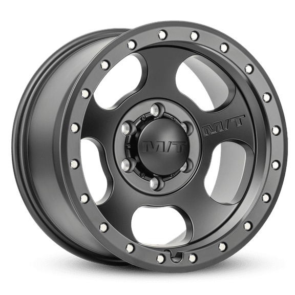 1 Mickey Thompson 17x9 6X5.50  00 Canyon Pro Black Satin Black with Zinc Bolts Wheel Rim