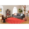 thumbnail image 3 of SAFAVIEH Striped Kilim Jannah Checkered Cotton Area Rug, Red/Rust, 8' x 10', 3 of 12