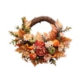 thumbnail image 3 of coronas de de gracias,Corona artificial de Halloween para colgar en entrada,decoraciones acción de gracias calabaza otoño,Corona artificial rústica de otoño para, 3 of 8