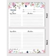 thumbnail image 3 of Inkdotpot 4x6 Inch Recipe Cards (Set of 50) , Thick Double Sided Premium Card Stock- Modern Style White Recipe Notecards for Weddings- Bridal- Baby Shower - Bridal Shower Floral Theme, 3 of 6
