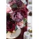 thumbnail image 5 of Ramo de flores artificiales Serwalin de seda rosa borgoña, 5 of 8