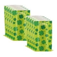 thumbnail image 2 of St. Patrick's Day Shamrock Gift Bags, 10 Pack Green Clover Plastic Treat Bags, 9.8x6.6 Inch Candy Favor Bags for Party Supplies, Holiday Goodie Bags for Cookies Snacks, Decorative Packaging Gift, 2 of 7