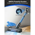 thumbnail image 3 of SUXIANGVAC Cordless Vacuum Cleaner, 30Kpa Powerful Suction 8-in-1 Stick Vacuum with LED Display, 3 Modes Suction, Lightweight Vacuum for Hardwood Floor/Carpet/Pet Hair, Blue, 3 of 9