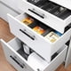 thumbnail image 5 of Manija de gabinete, 4 piezas, manijas negras para gabinete de cocina, manija de puerta, gabinete de cocina de aleación de aluminio, con tornillos, para armario, cajón, dormitorio, Fu, 5 of 5