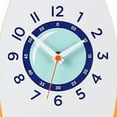thumbnail image 2 of Reloj de pared de dibujos animados, reloj de péndulo, sin tictac, de madera, decorativo para habitaciones infantiles. Cohete, 2 of 6