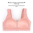 thumbnail image 4 of Sujetador de talla grande con copa moldeada y hebilla frontal para mujer de mediana edad, ropa interior sin aro y tirantes anchos para los hombros para mujer, 4 of 4